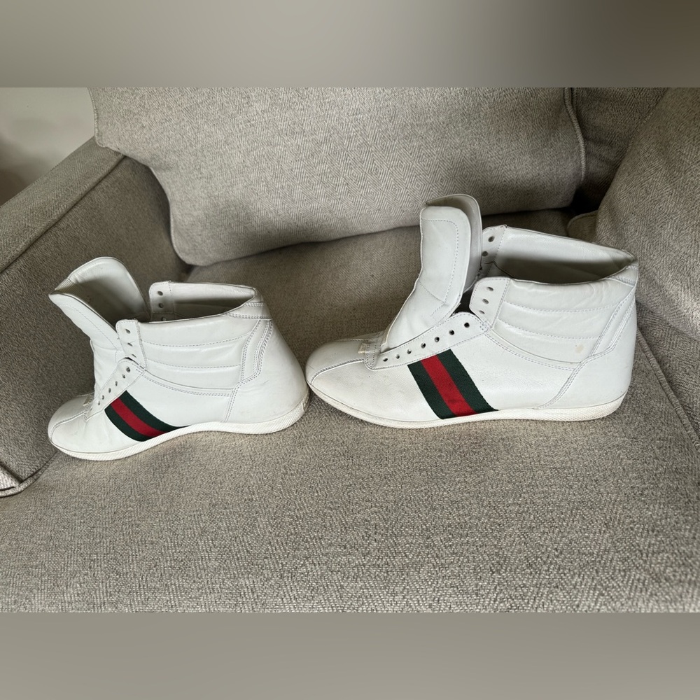Gucci Ace Sneakers Men's Size US 7 White Leather
429475 Shoes High Tops Italy